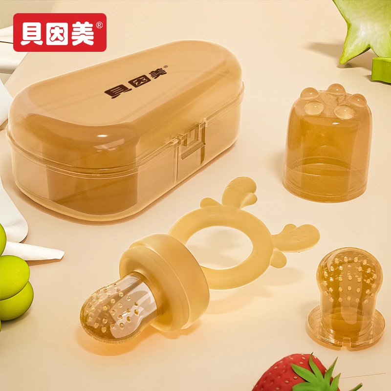 贝因美果汁乐婴幼儿辅食工具宝宝果泥咬咬袋牙胶磨牙棒胶器咬咬乐