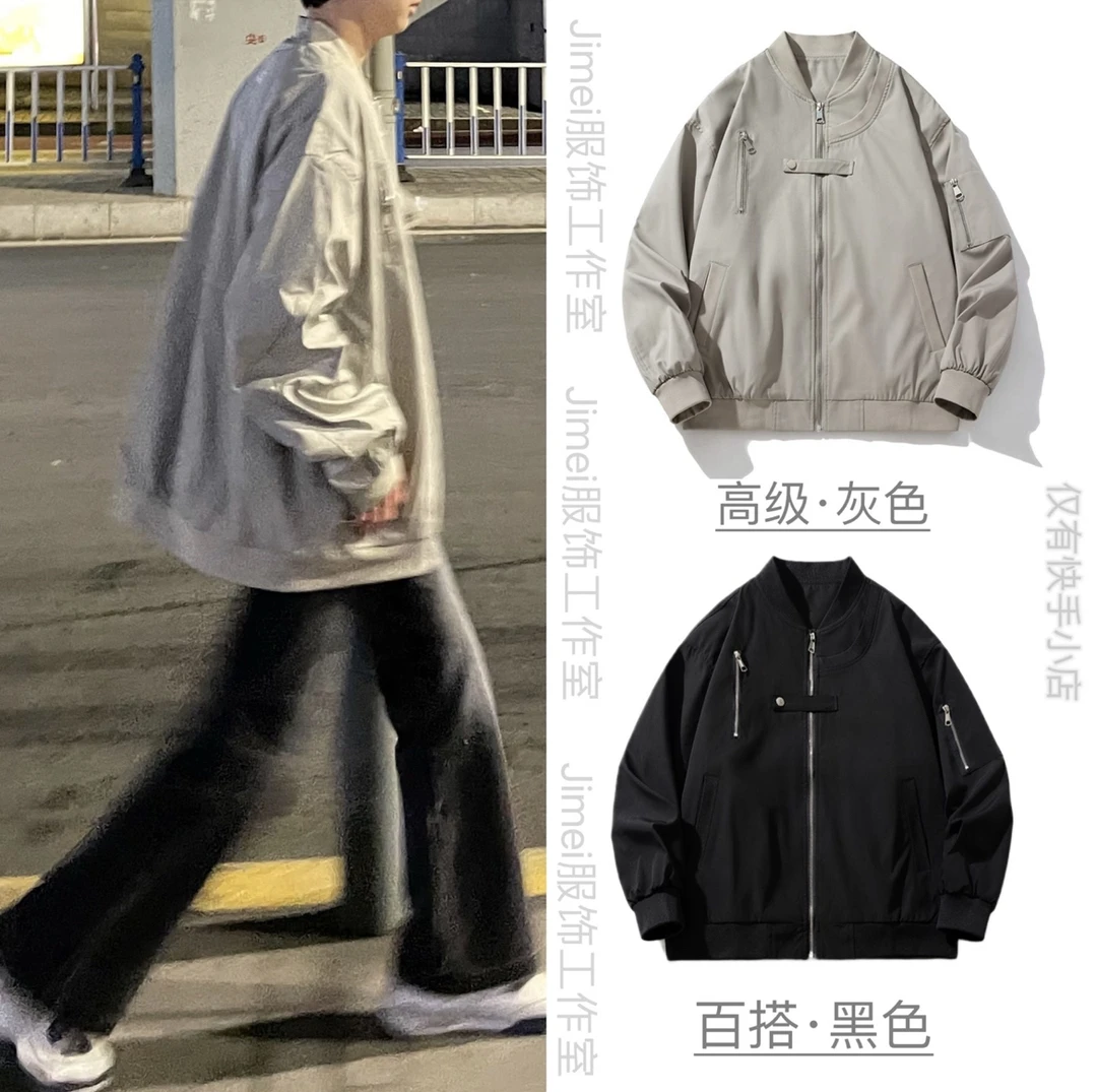 中性风·简约小众情侣款飞行服夹克外套-推荐款