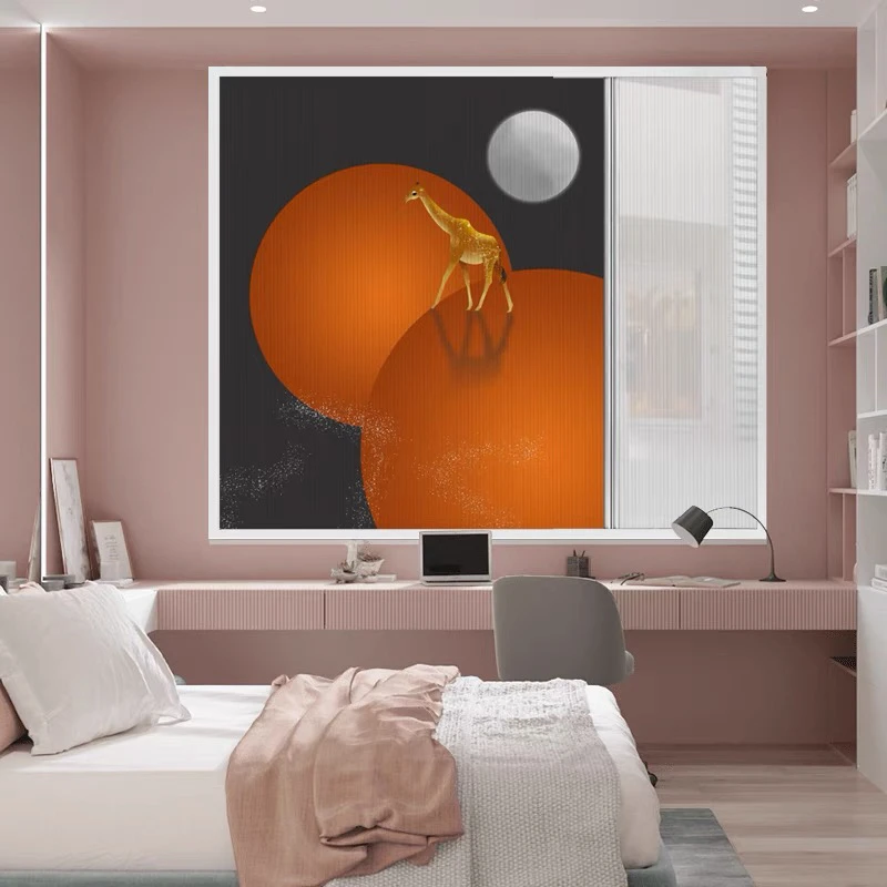 日夜蜂巢帘遮光帘免打孔窗帘私人定制挡风窗帘隔凉窗帘防寒保暖帘