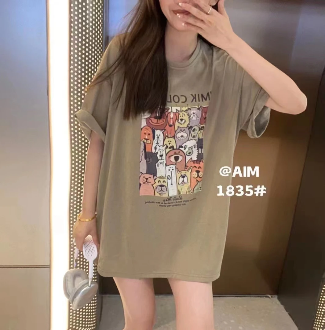 AIM家休闲大t，均码号，宽松