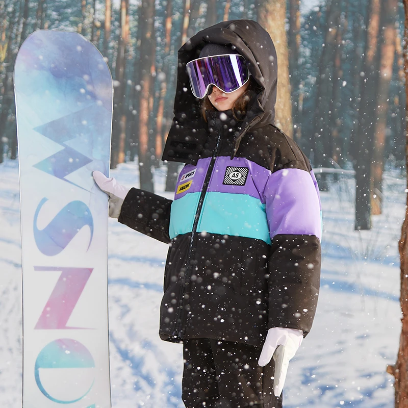 奇动童装【登峰】男女童韩冬季保暖白鸭绒中大童羽绒服外套潮24765