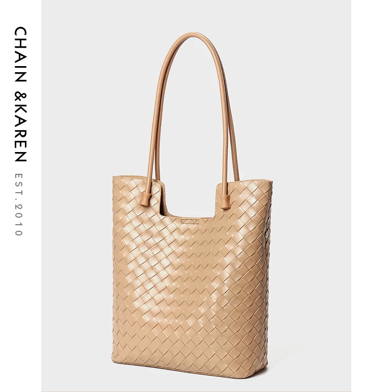 CHAIN&KAREN时尚女士包包通勤大容量托特包夏季百搭真皮单肩包