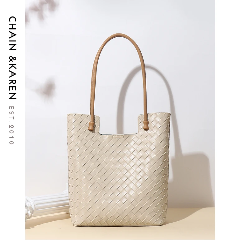 CHAIN&KAREN 小众时尚真皮牛皮托特包女士气质时尚通勤包