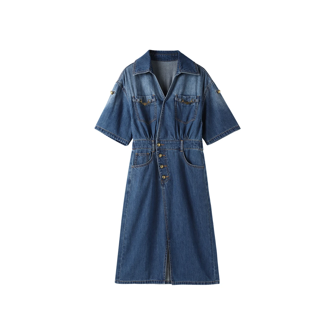 205436-女装收腰连衣裙女