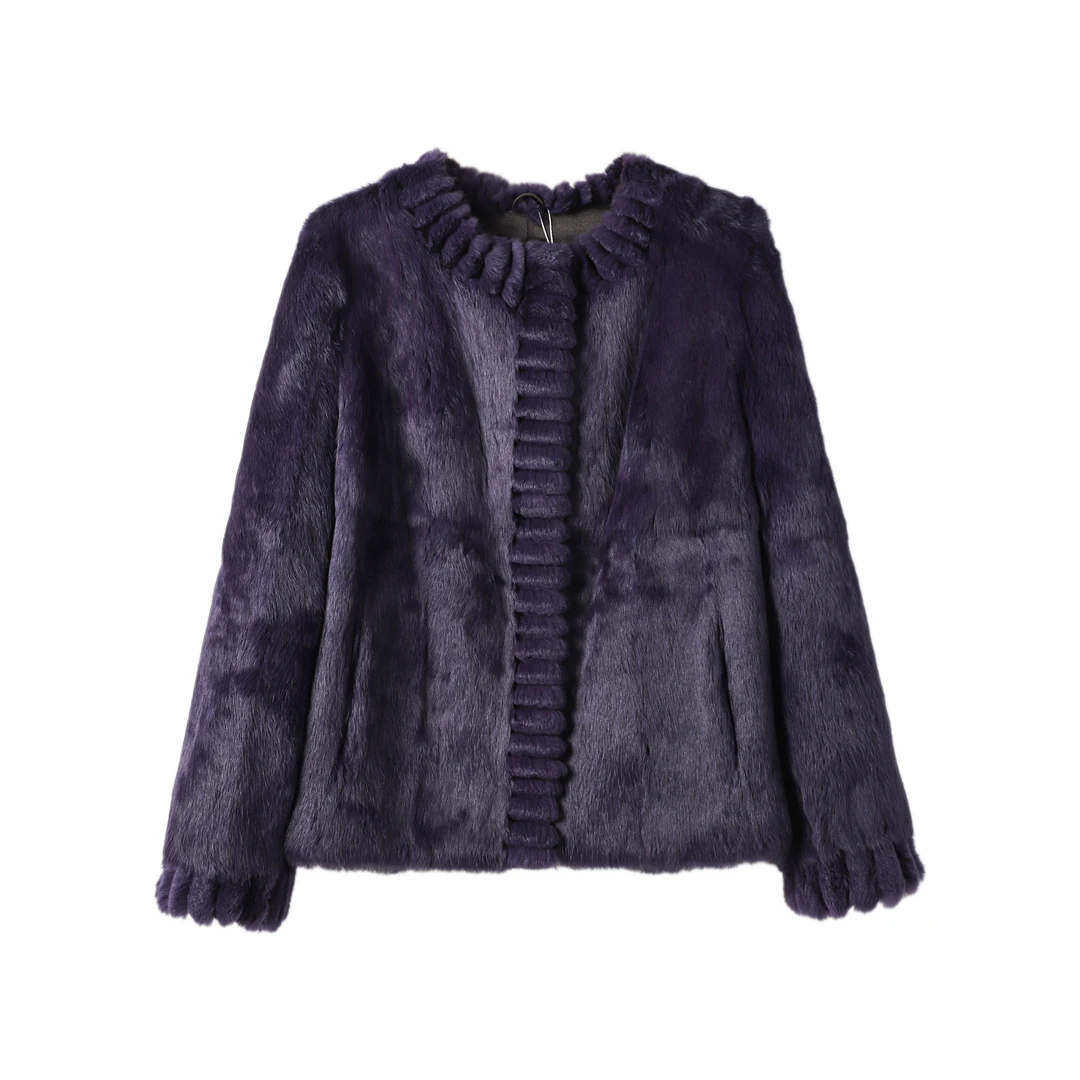 YE0079-女装秋冬新款气质洋气外套宽松顺滑休闲时尚香风外套