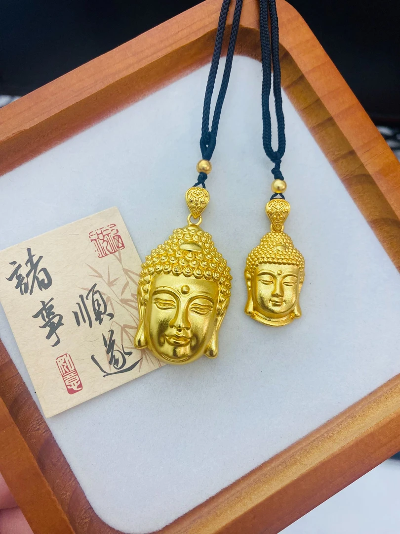 合金吊坠 精品大日如来佛头大小号吊坠