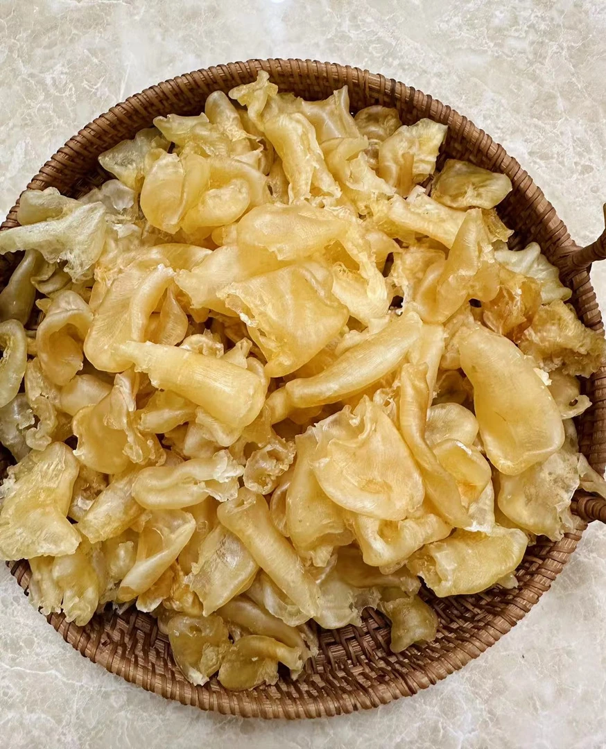 黄花 珍珠胶 鱼胶炖牛奶炖汤炖鸡食用