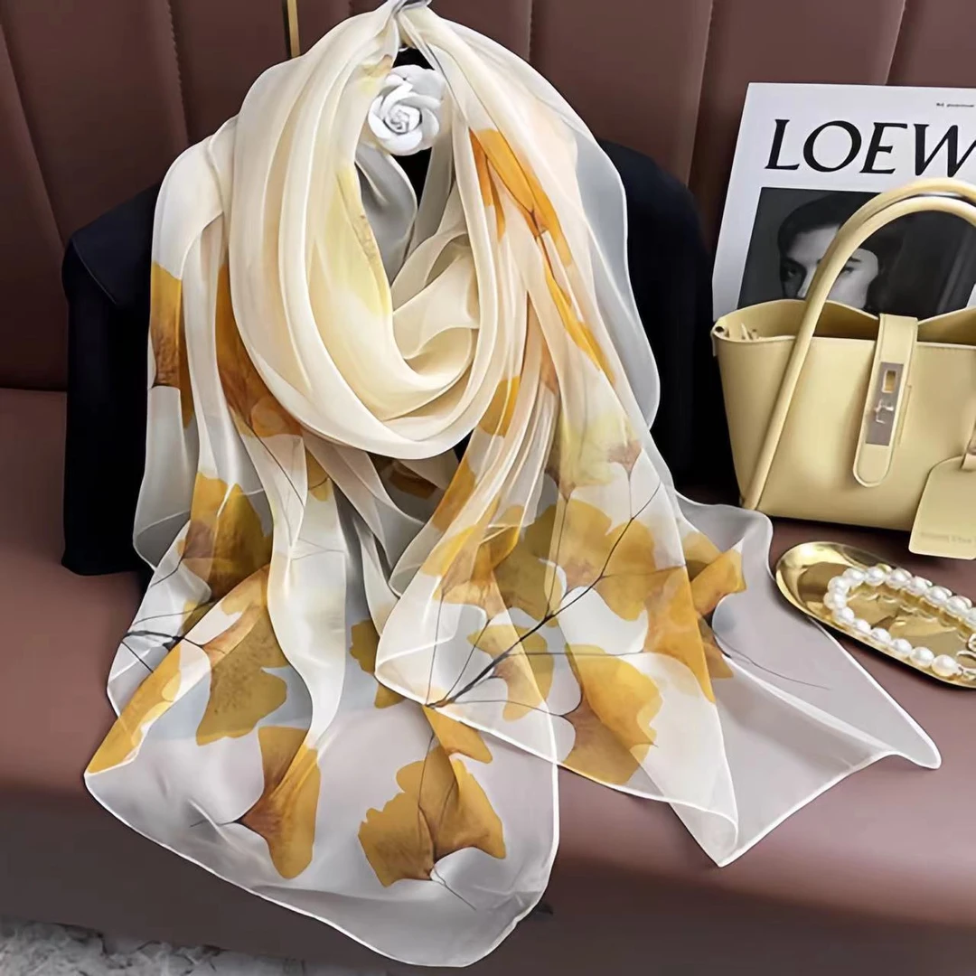 新款【优柔纱】130*180四季气质百搭时尚高档防晒丝巾围巾披肩两用