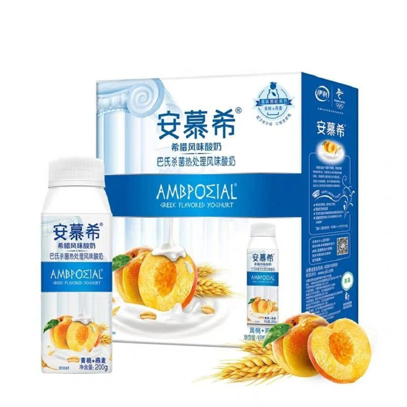 伊利安慕希黄桃燕麦酸奶200g*10/箱
