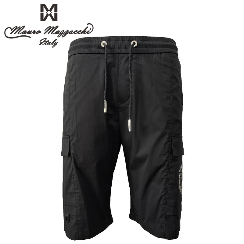 Mauro/玛路男士休闲短裤休闲百搭时尚舒适运动透气黑色春夏季5304