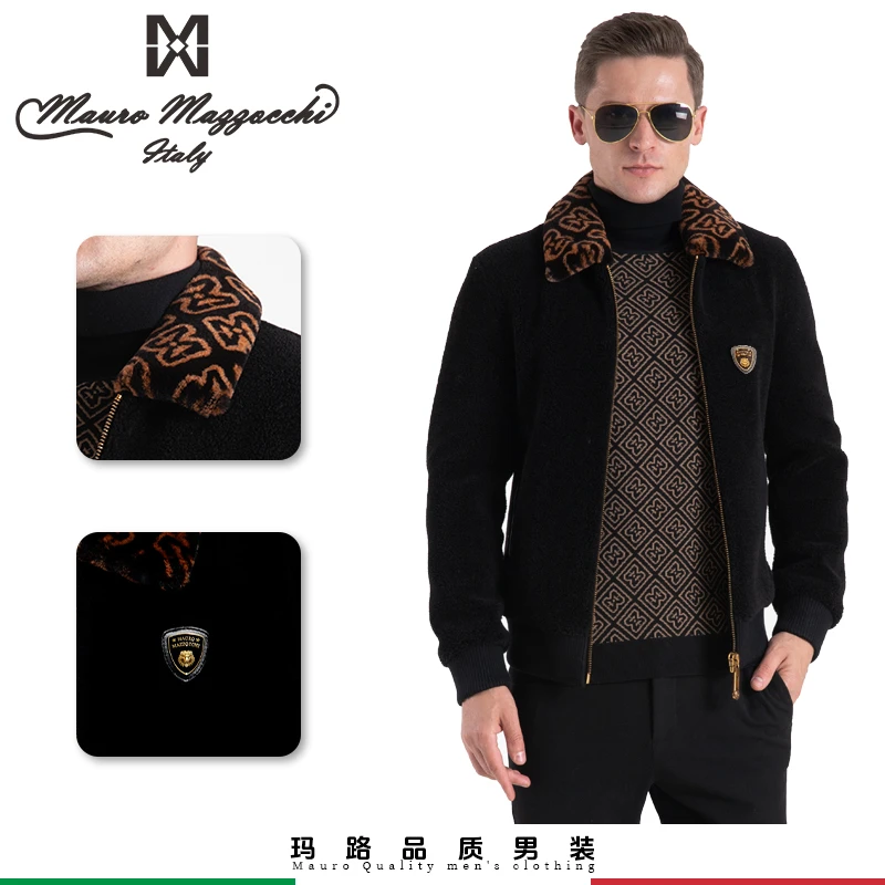 Mauro/玛路男士獭兔毛领男装外套时尚休闲户外保暖秋冬9002冬季