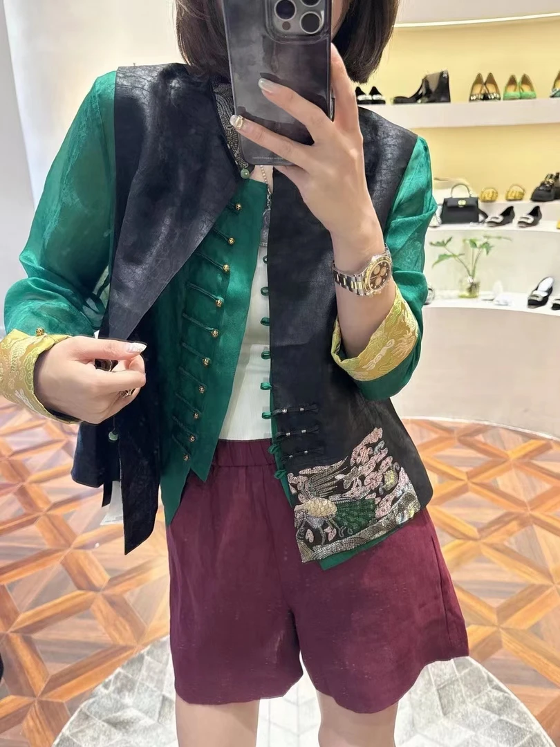 WANTHAT/凡黛卡欧货松紧腰纯色简约百搭亚麻休闲短裤女86671