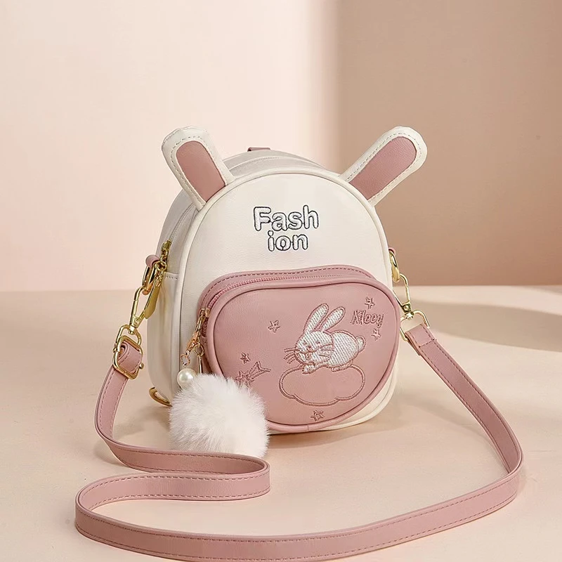 2024新款时尚双肩包女清新韩版女包迷你可爱旅行单肩斜挎小背包