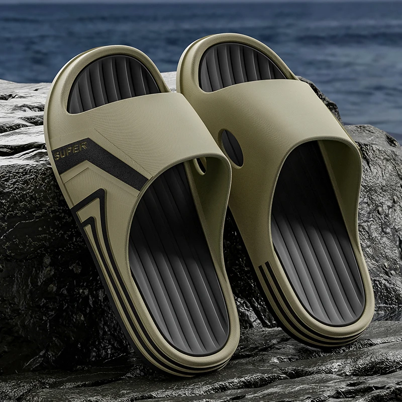 【超软】拖鞋男款户外穿潮流室内居家防滑浴室洗澡学生厚底男士凉