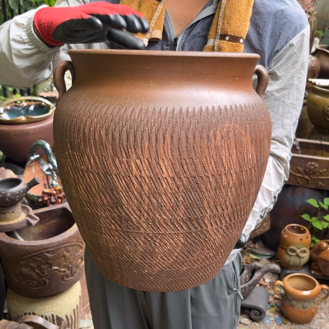 红陶20CM（含）-50CM（不含）高30口25有孔