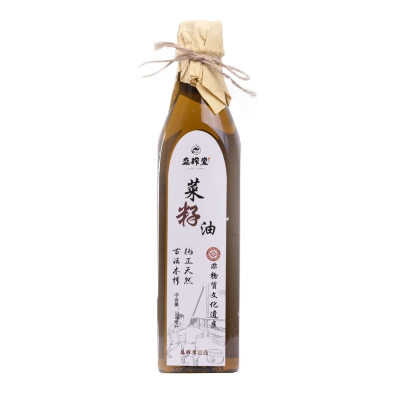 盛榨堂传统手工古法 木榨菜籽油  500ML 营养 压榨 纯正 食用精选
