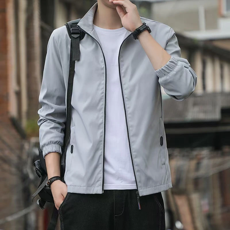 瑕001-200夹克男士休闲春秋季潮流百搭透气