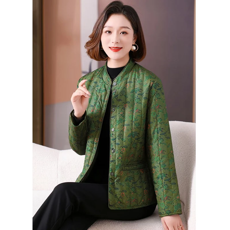 新款中老年冬季内胆大码保暖轻便小棉衣妈妈棉服小棉袄妈妈装