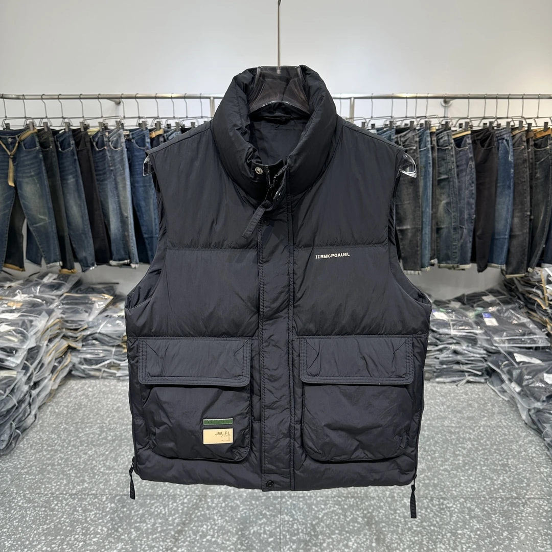 GOOMIL LEE秋冬季立领羽绒马甲外套男士新款加厚保暖无袖坎肩马夹