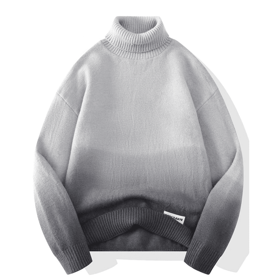 GOOMIL LEE高领毛衣男秋冬季套头加绒加厚保暖针织打底衫长袖毛衫