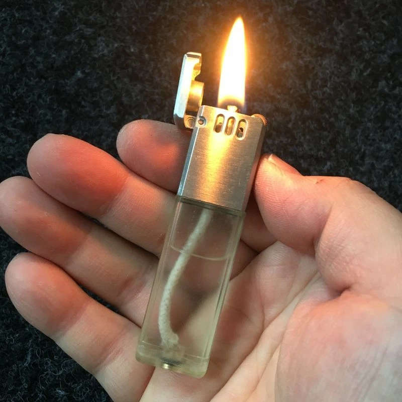 透明油仓储油式打火机煤油点火创意个性定制可视彩色高档网红迷你
