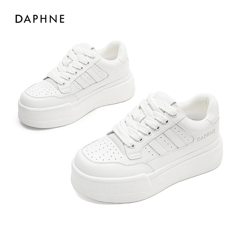 Daphne/达芙妮小白鞋女2025新款百搭夏季女鞋运动潮流厚底休闲鞋