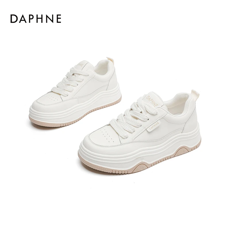 Daphne/达芙妮小白鞋女2025夏季百搭ins时尚增高运动鞋百搭休闲鞋