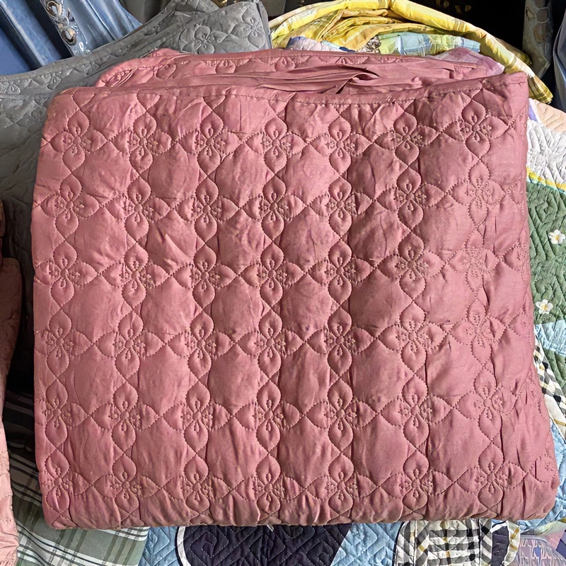 纯棉床笠 防滑灰色床盖绗缝加棉夹棉通用针织多色简约风多功能