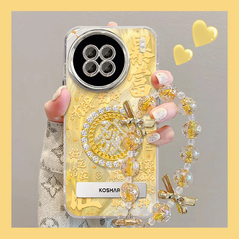 适用于VIVOX90S暴富發转盘精孔羽纱壳女手机壳防摔保护