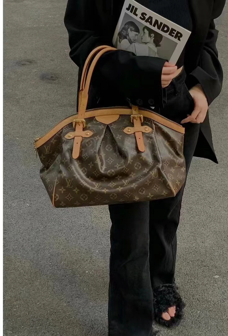 95新 LouisVuitton/路易威登 梵·心选/lv老花大号饺子/全原/95新