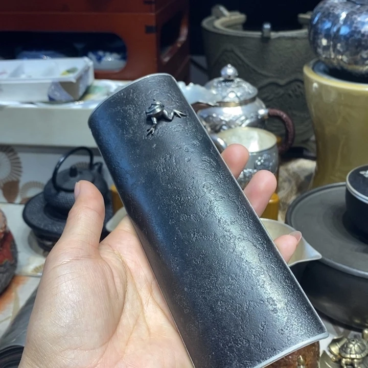 蜜安罐瓷香炉锡茶则