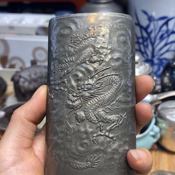 蜜安罐瓷香炉锡茶则