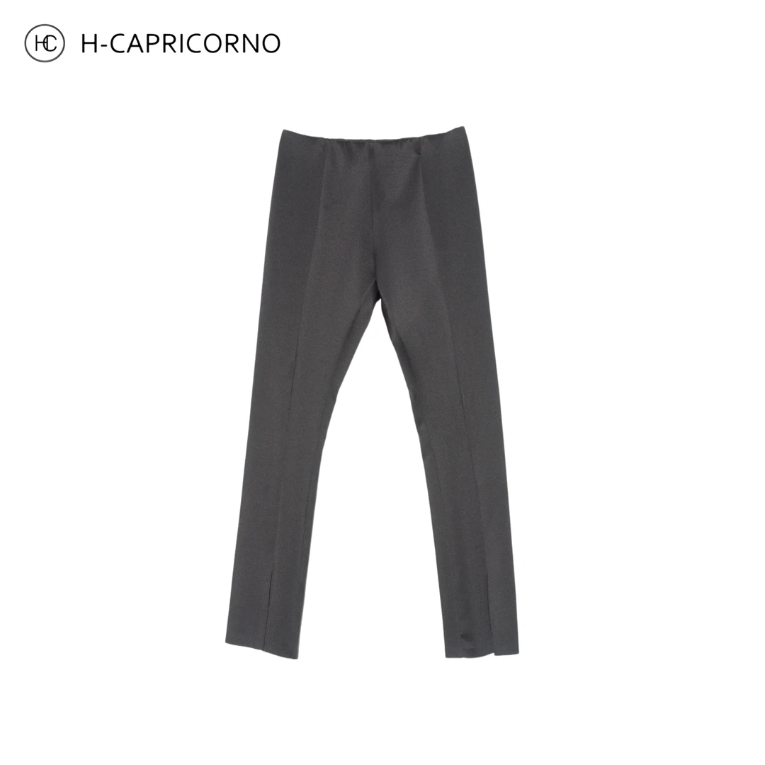 H-CAPRICORNO微弹开衩八分小脚西裤显瘦