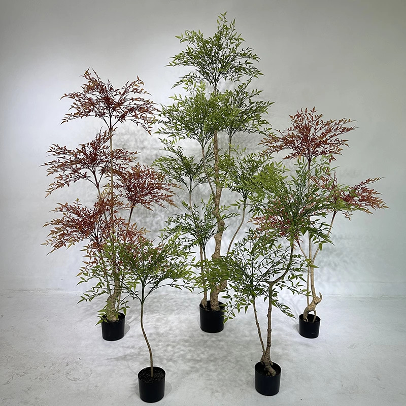 仿真南天竹绿植盆栽大型室内外橱窗客厅服装店酒店拍摄仿真树摆件