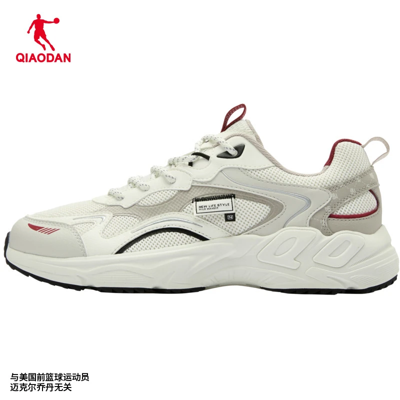 中国运动鞋男2024春夏新款百搭复古跑休闲老爹鞋网面透气鞋子