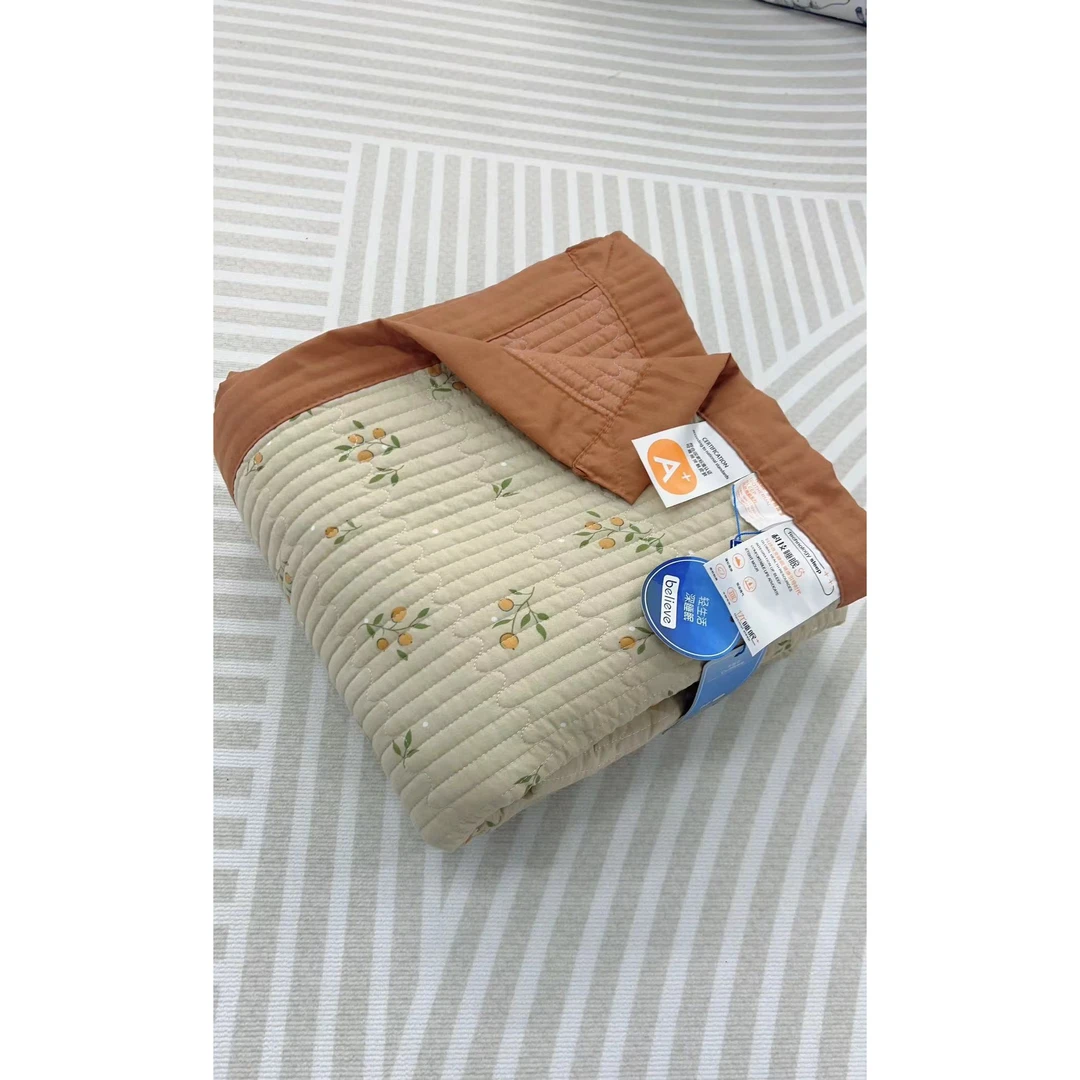 小金桔 水洗棉绗缝线加厚多用床盖 2/2.3