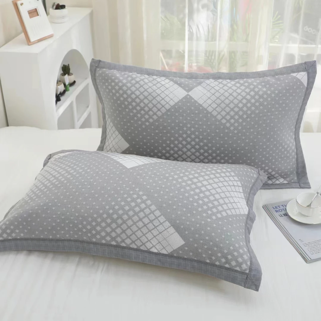 梦幻灰    高端舒适透气枕巾一对装