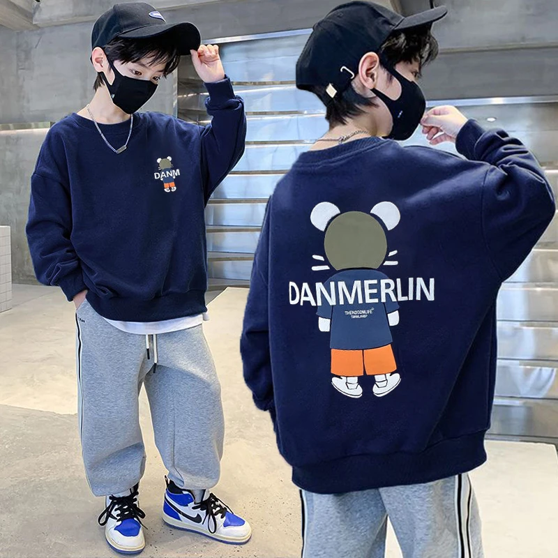 儿童春秋款卫衣2025新款男童秋装帅气上衣男宝宝打底衫休闲童装潮