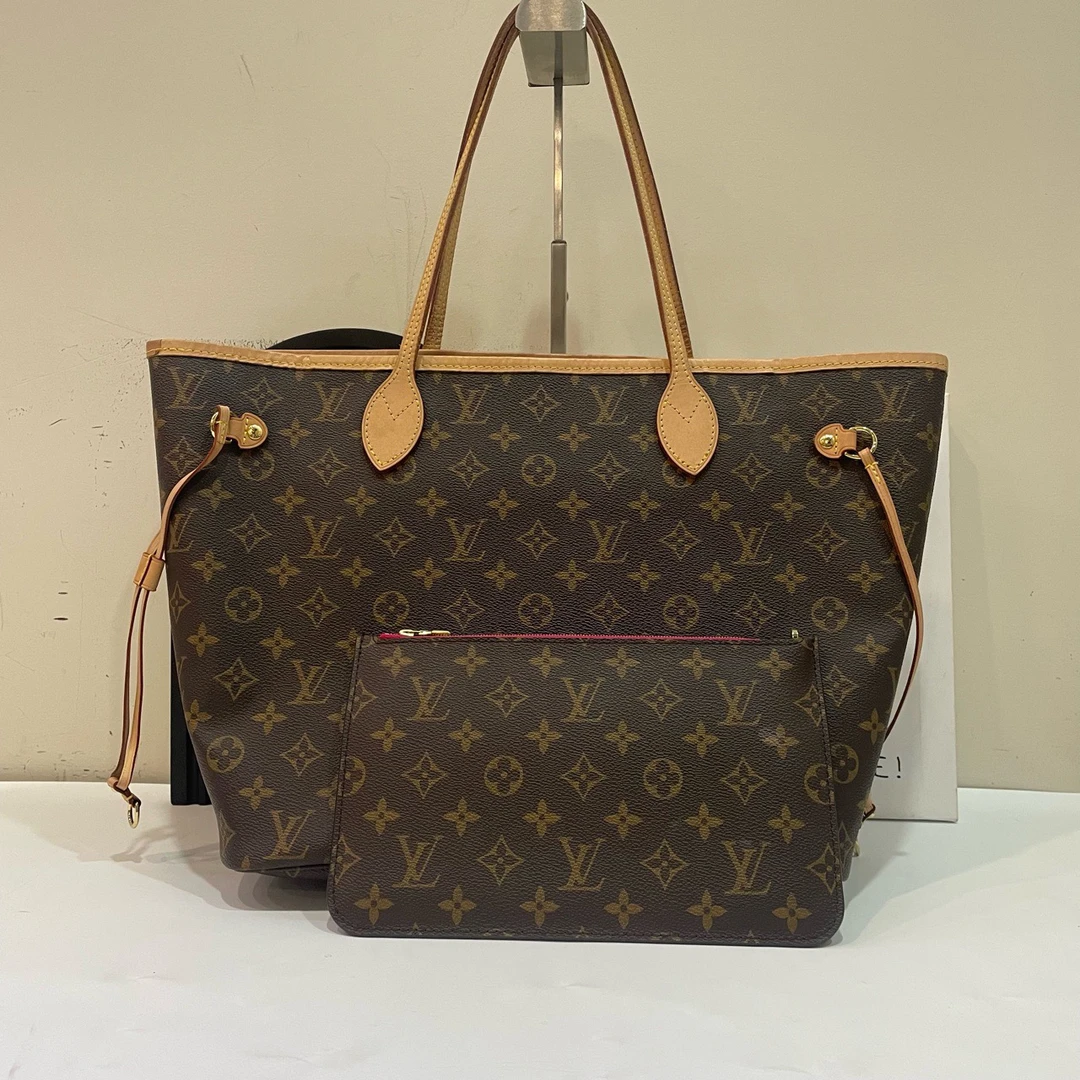 95新 LouisVuitton/路易威登 【蔡包紫】老花nf 中号/9666692