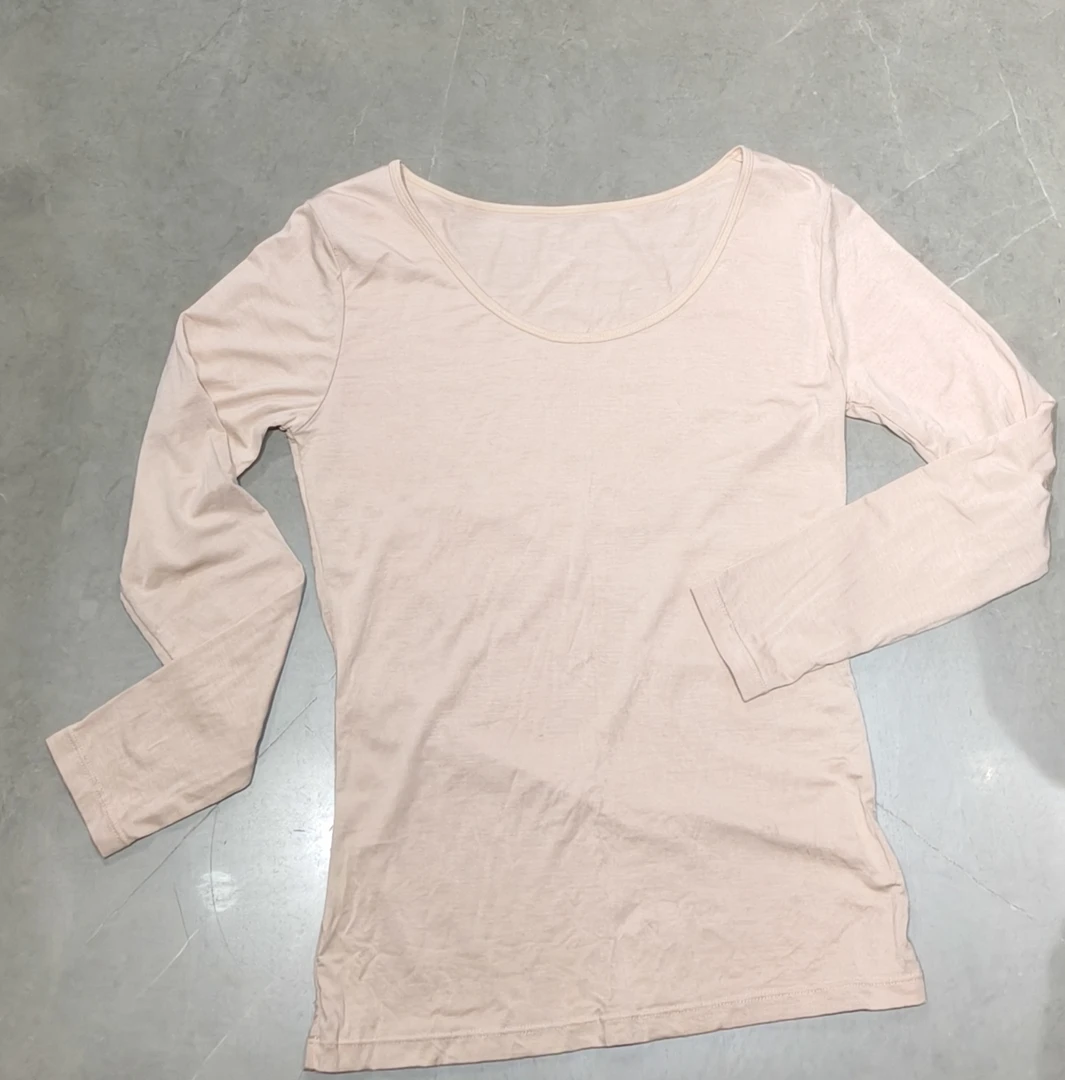 内衣女士圆领秋衣秋裤轻薄修身打底衫