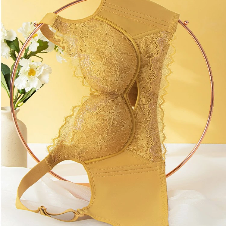 《流金岁月》小胸聚拢蕾丝内衣收副乳无钢圈调整型女透气文胸533