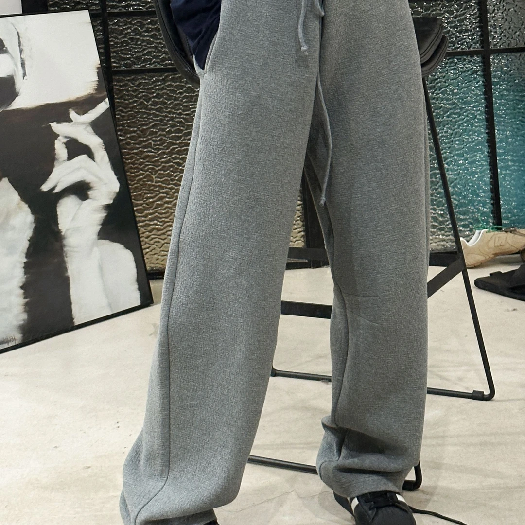 JSR【冲击力】简约百搭慵懒灰色卫裤