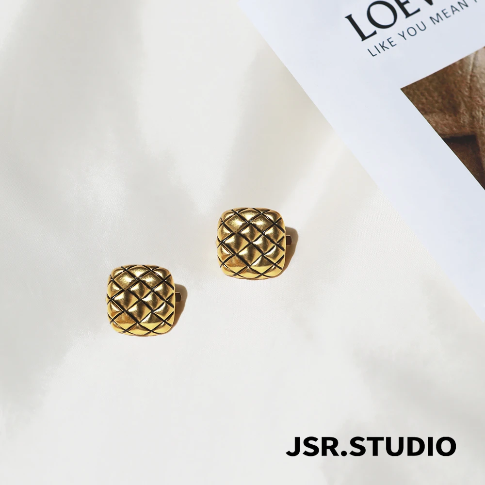 铜合金耳饰 JSR studio【编织耳夹】时尚复古小香风气质简约ins轻奢