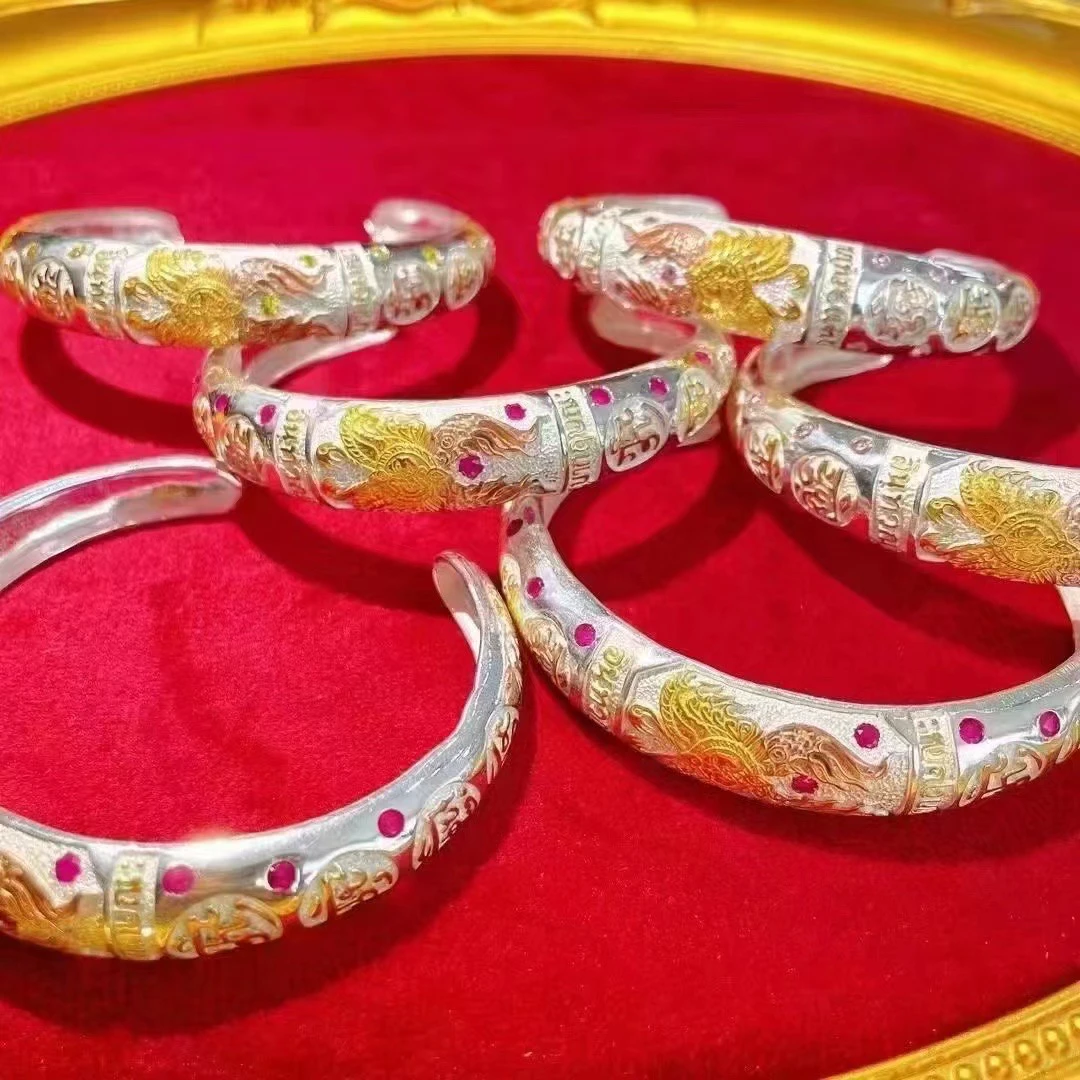 铜合金锆石手链 泰国特色娜迦家牌牌古巴杰士纳蝴蝶镯子