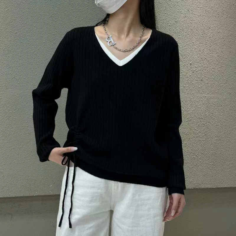 36205 百搭时尚套头长袖针织衫