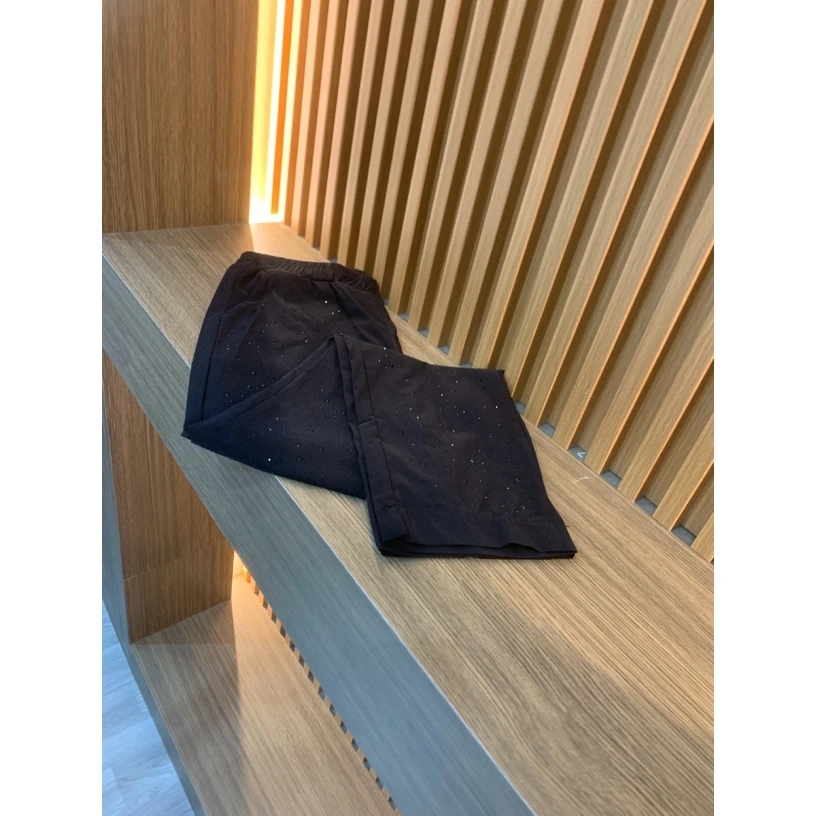 386 新款夏季薄款休闲亮钻小黑裤