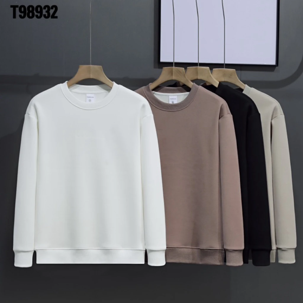 98932 男士宽松秋冬加绒卫衣 字母