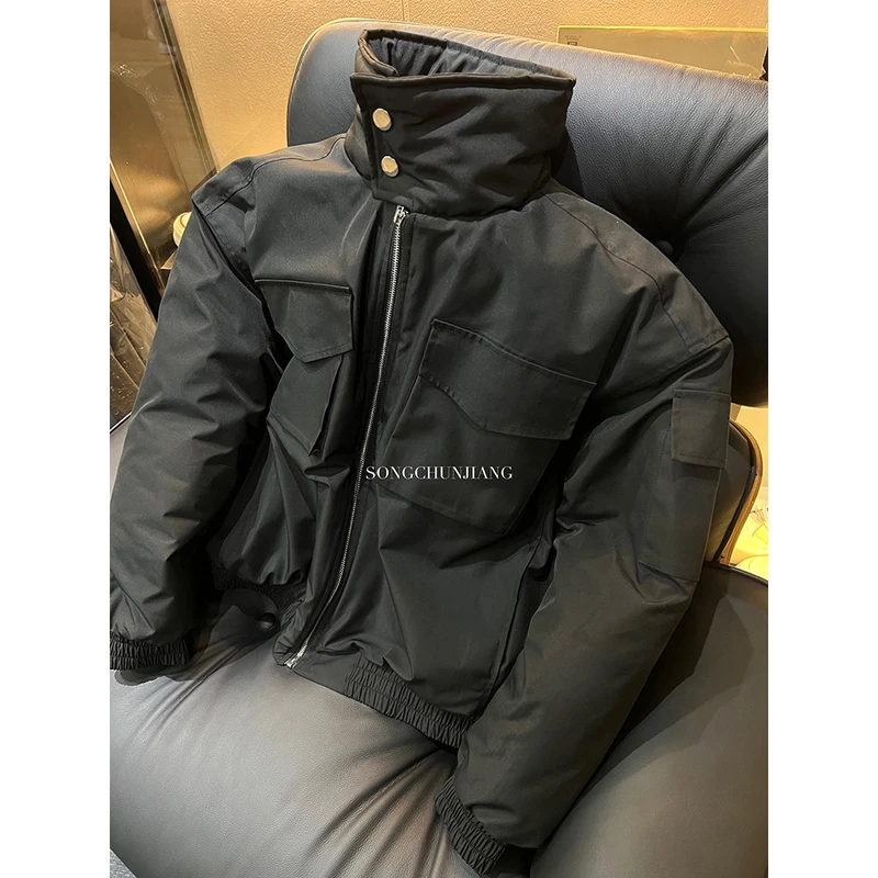 序77专属 冬季轻骑兵棉服挺阔宽松加厚痞帅短款bomber潮男外套