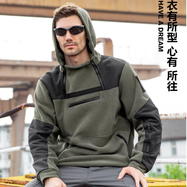 自由兵暴君三代户外抓绒衣秋冬内胆加绒加厚双面摇粒绒保暖外套