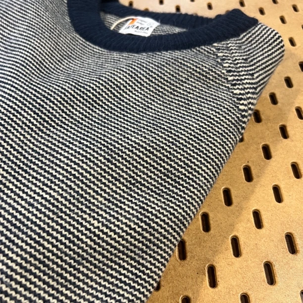 北极绒条纹插肩袖情侣保暖爆好看毛衣217